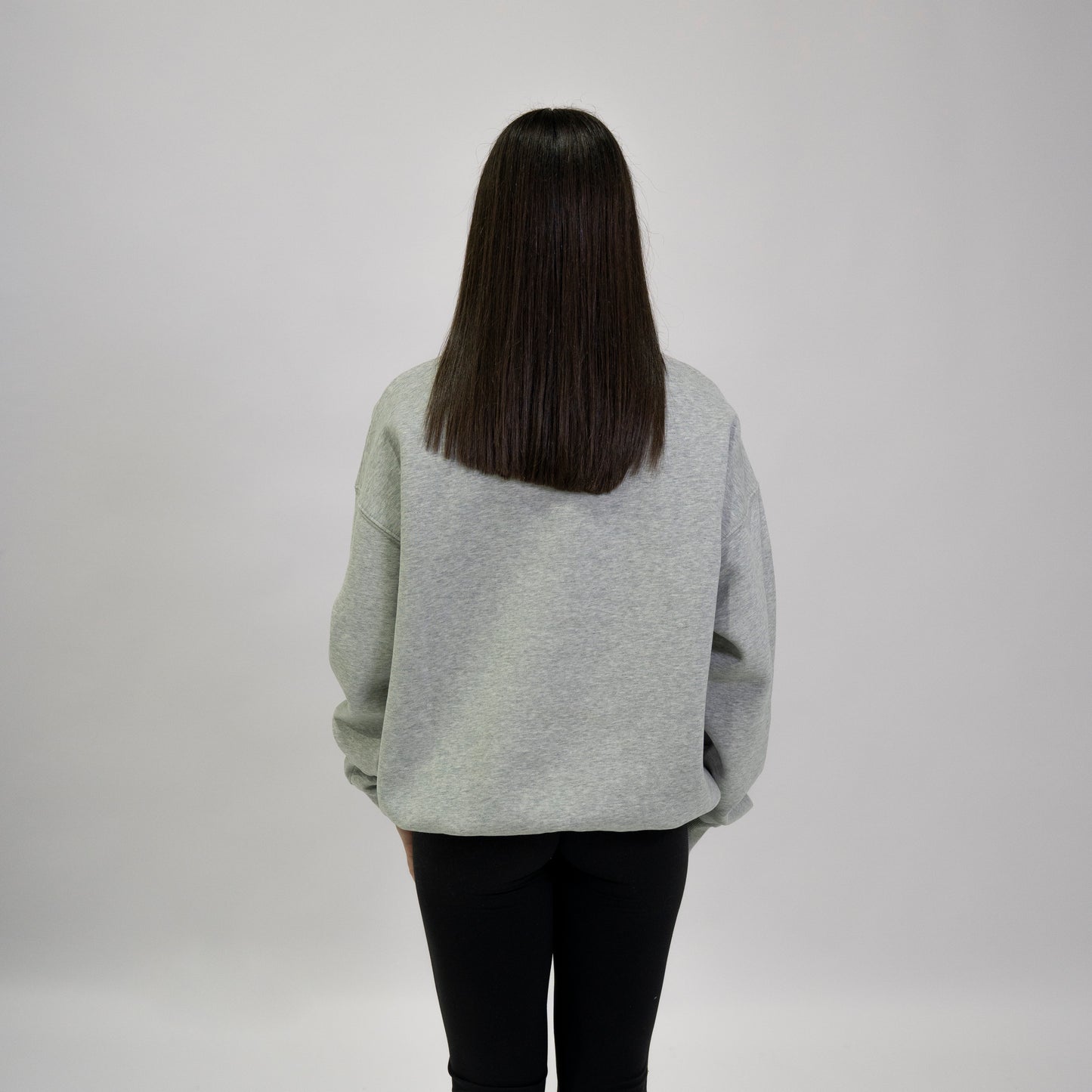 GREY ZIP CREW