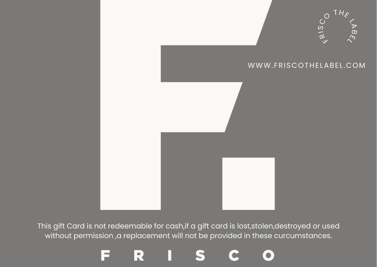 Frisco Gift Card