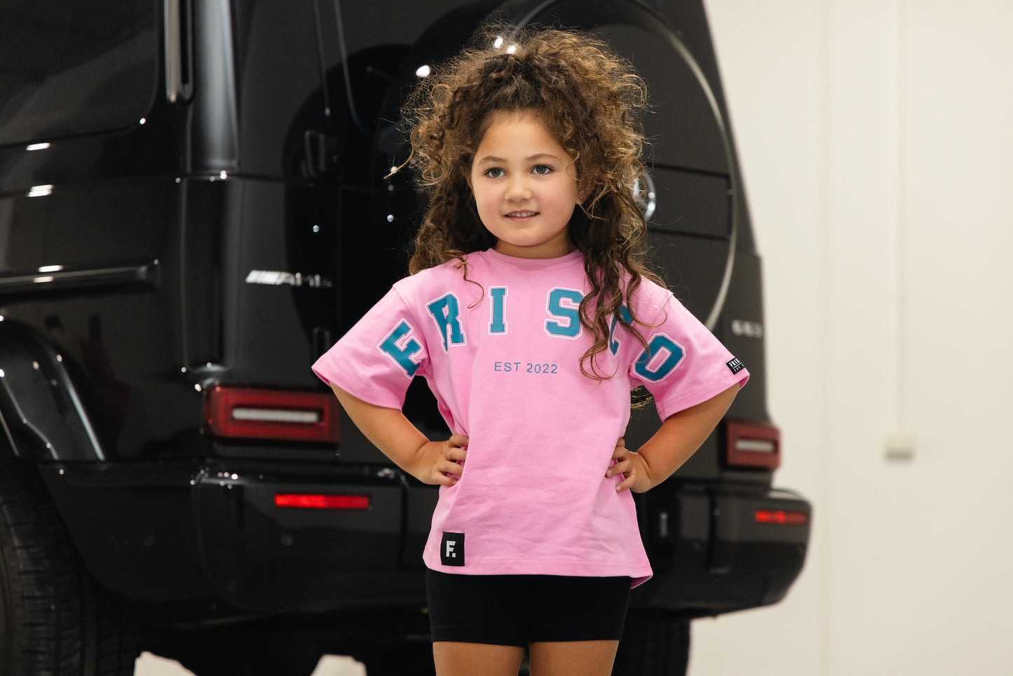 The Varsity Tee Light Pink & Blue Childrens