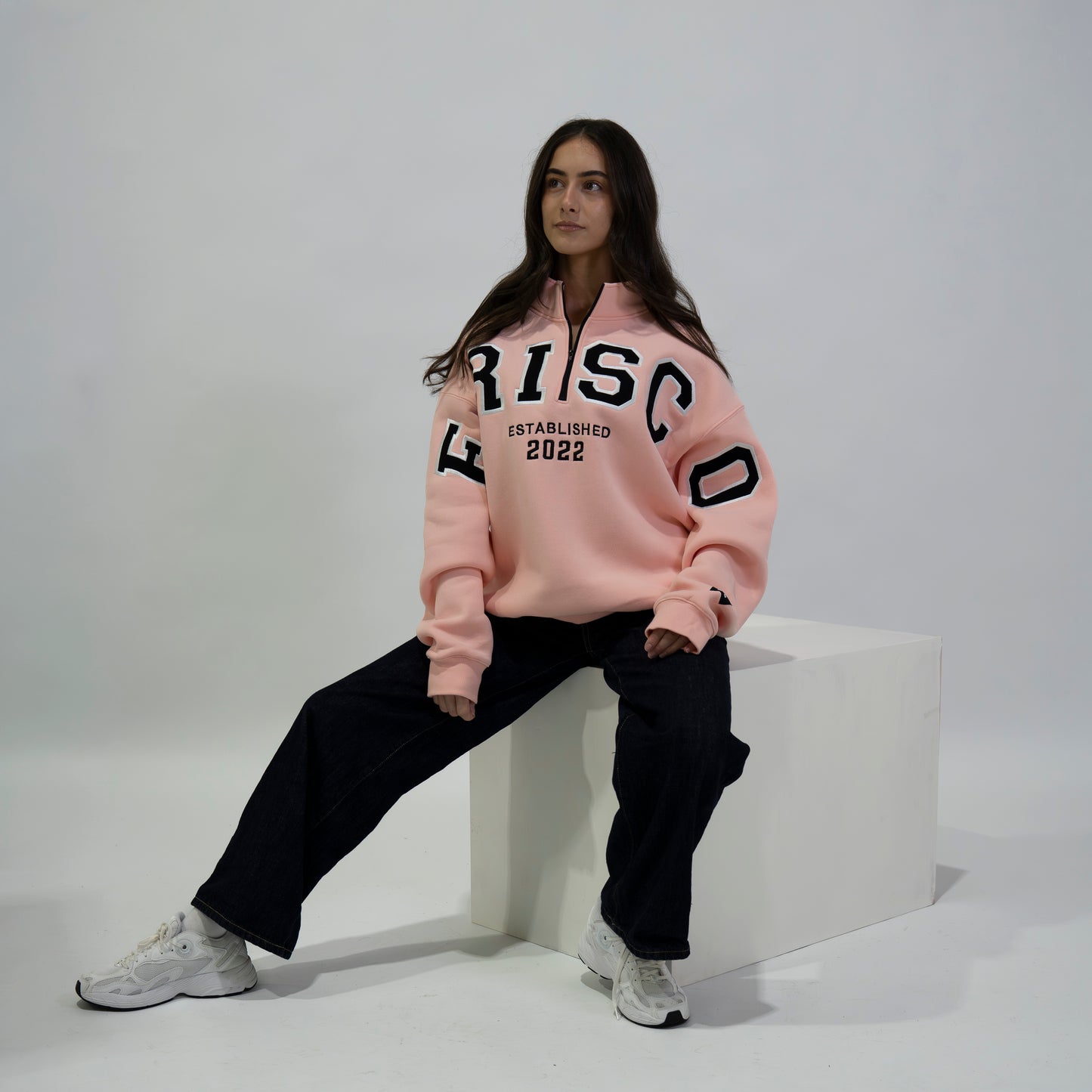 PINK ZIP CREW