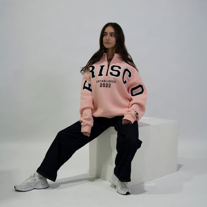 PINK ZIP CREW
