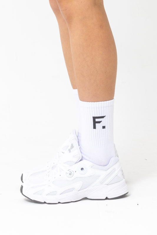 Frisco F unisex logo sock white OS