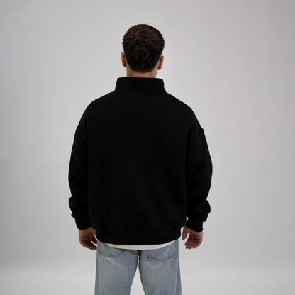 BLACK ZIP CREW