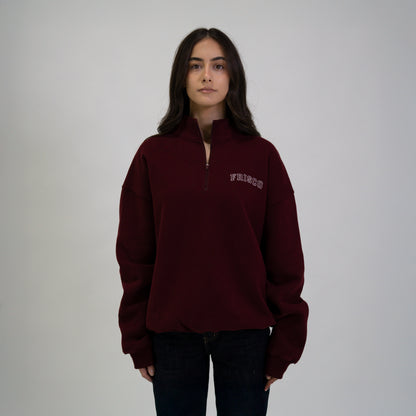 MOROON ZIP CREW