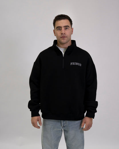 BLACK CLASSIC ZIP CREW