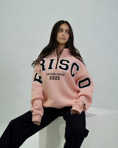 PINK ZIP CREW