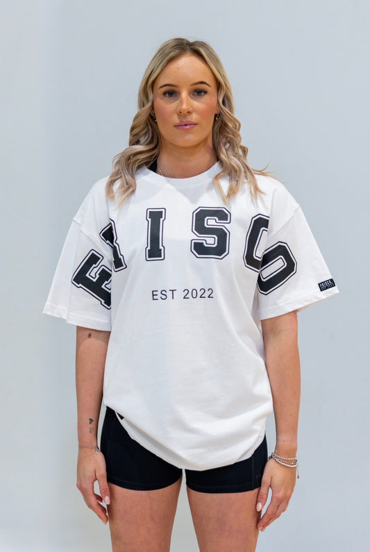 VARSITY 2.0 TEE BLACK & WHITE