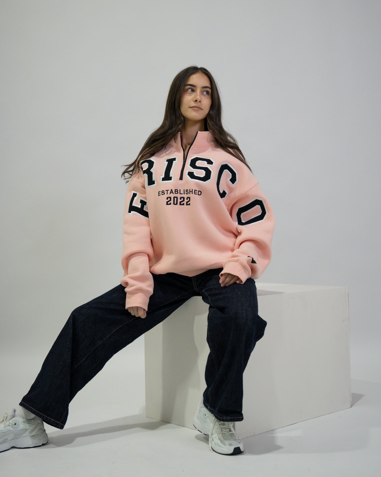 PINK ZIP CREW