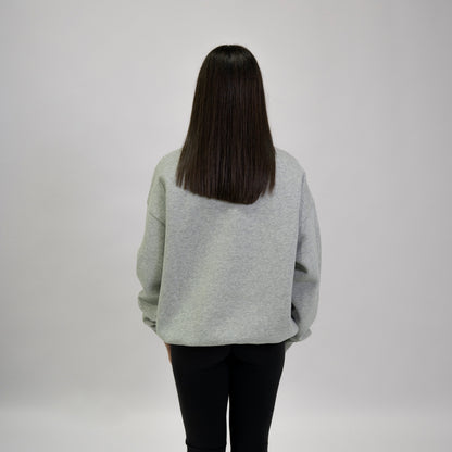 GREY ZIP CREW