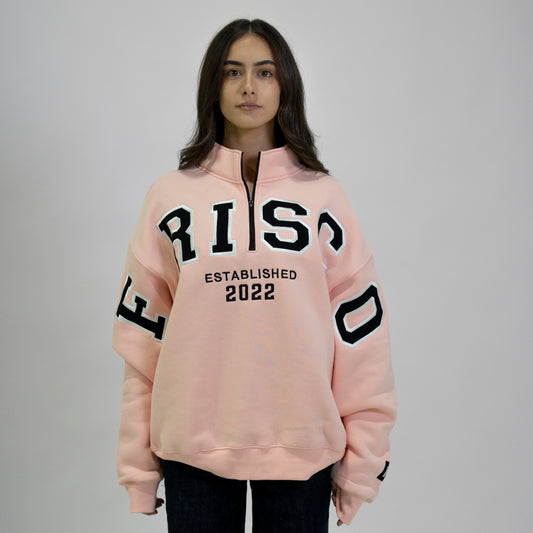 PINK ZIP CREW