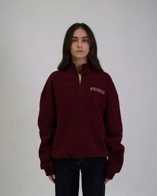 MOROON ZIP CREW