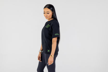 Women's Tee Black/Green