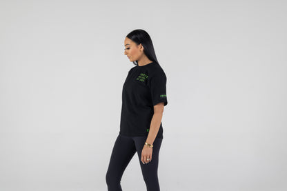 Women's Tee Black/Green