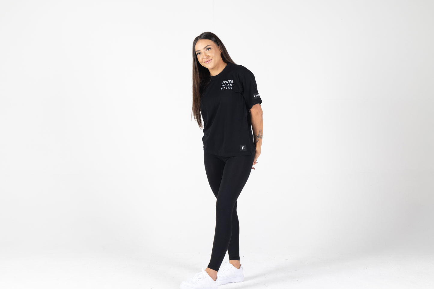 Women's Tee Black/White