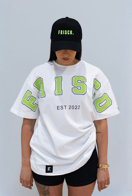 VARSITY 2.0 TEE WHITE & GREEN