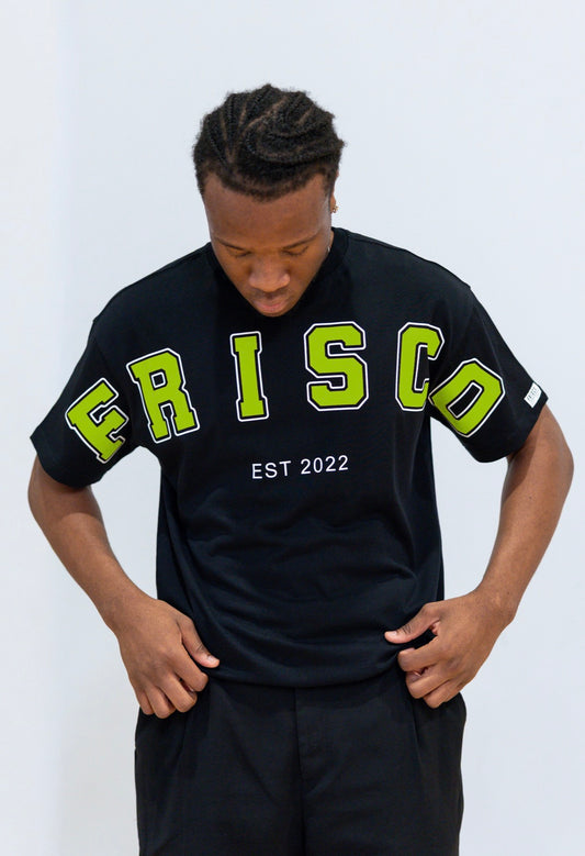 VARSITY 2.0 TEE BLACK & GREEN