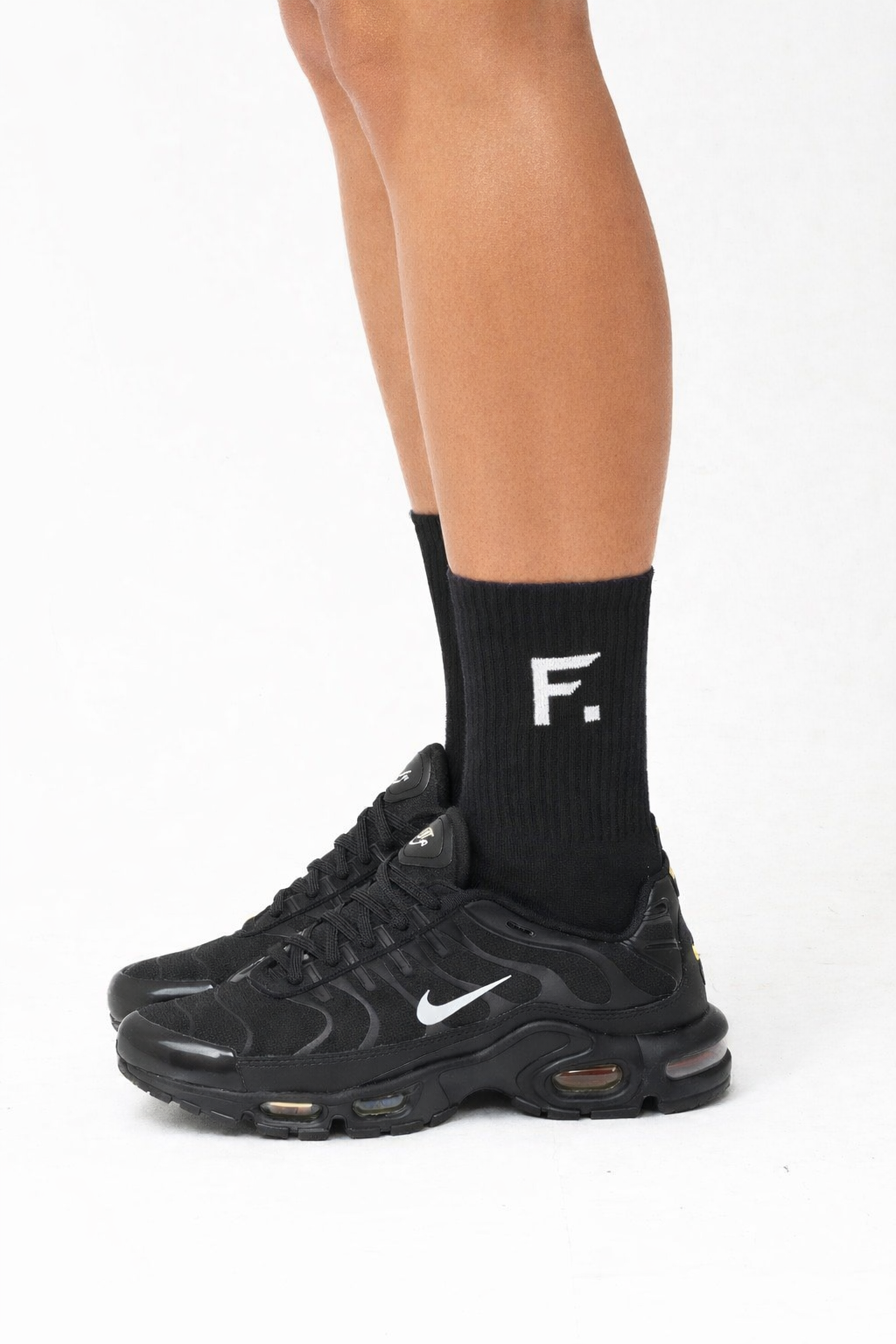 Frisco F unisex logo sock white OS