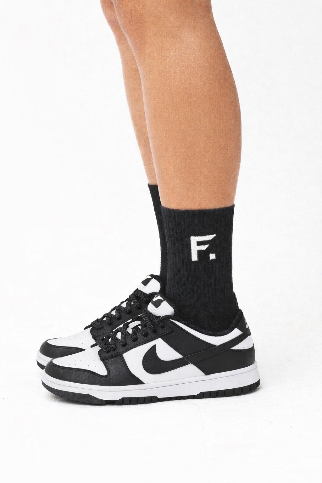 Frisco F unisex logo sock white OS